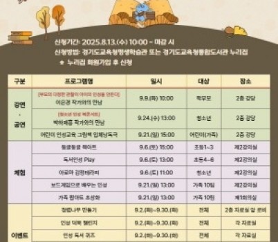 [크기변환]250813_경기도교육청평생학습관__책으로_펼치는_인성키움_9월_독서의달_운영(경기도교육청평생학습관)(참고자료).jpg width: 100%; height : 150px